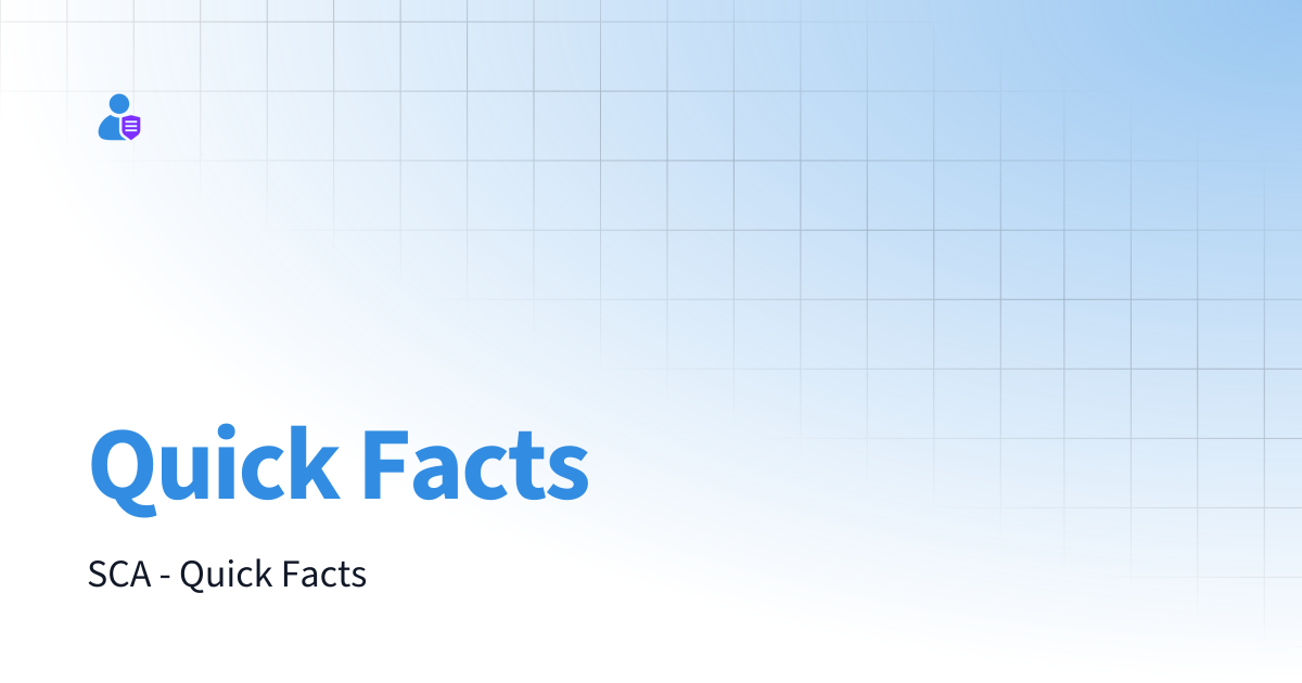Quick Facts | Secure Contacts App (SCA)